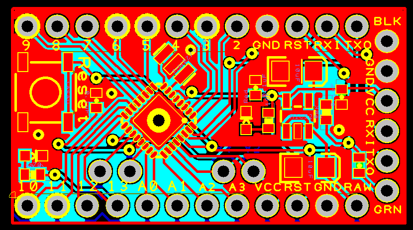 Arduino Pro Mini Pcb Layout Arduino Pro Mini Pcb Layout Proteus Pcb Images 7909